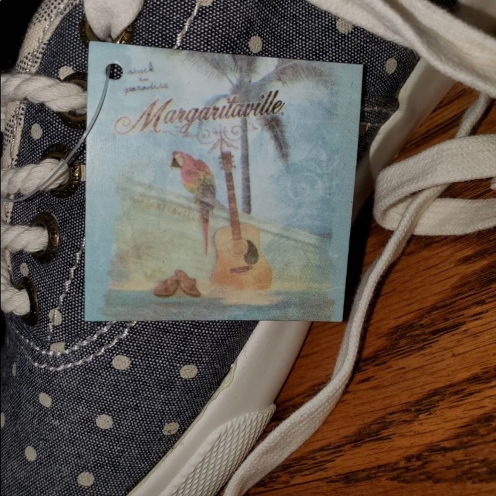 Margaritaville brand canvas shoes.